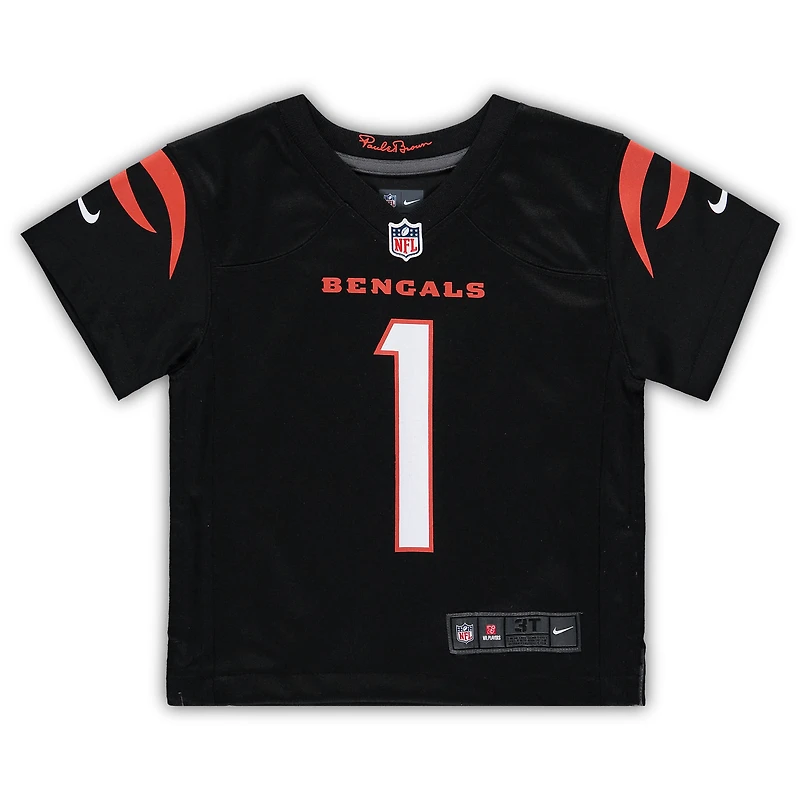 Toddler Nike Ja'Marr Chase Black Cincinnati Bengals Game Jersey