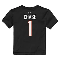 Toddler Nike Ja'Marr Chase Black Cincinnati Bengals Player Name & Number T-Shirt