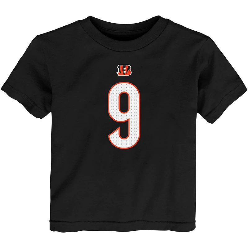 T-shirt Nike pour enfant en bas âge avec le nom et numéro du joueur Joe Burrow des Bengals de Cincinnati (nom numéro).
