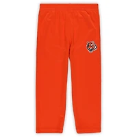 Ensemble t-shirt et pantalon à col en V noir/orange Cincinnati Bengals Red Zone pour tout-petits Outerstuff