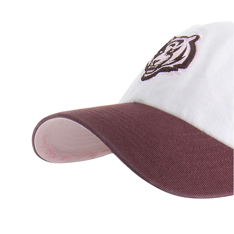 Casquette unisexe ajustable « 47 Stone/Burgundy Cincinnati Bengals Love Letter Clean Up »