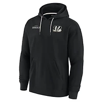 Unisex Fanatics Black Cincinnati Bengals Elements Super Soft Fleece Pullover Hoodie