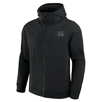 Sweat à capuche unisexe Fanatics Black Cincinnati Bengals Front Office entièrement zippé