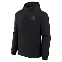 Unisex Fanatics Black Cincinnati Bengals Front Office Tonal Tri-Blend Pullover Hoodie