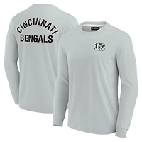 T-shirt unisexe Fanatics gris Cincinnati Bengals Elements super doux à manches longues