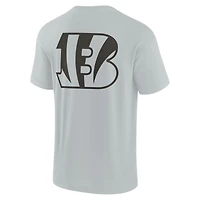 T-shirt unisexe Fanatics gris Cincinnati Bengals Elements super doux à manches courtes