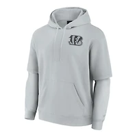 Sweat à capuche unisexe Fanatics gris Cincinnati Bengals Sleek Elements