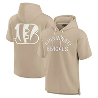 Sweat à capuche unisexe Fanatics Kaki Cincinnati Bengals Elements en polaire super douce manches courtes