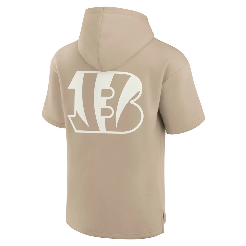 Sweat à capuche unisexe Fanatics Kaki Cincinnati Bengals Elements en polaire super douce manches courtes