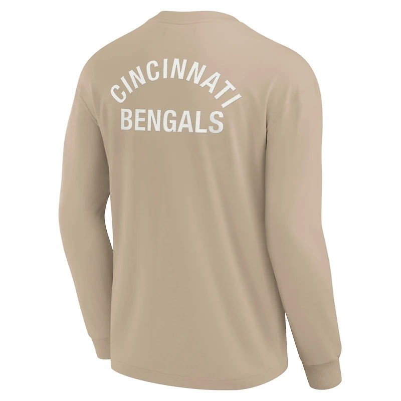 T-shirt unisexe Fanatics Kaki Cincinnati Bengals Elements super doux à manches longues