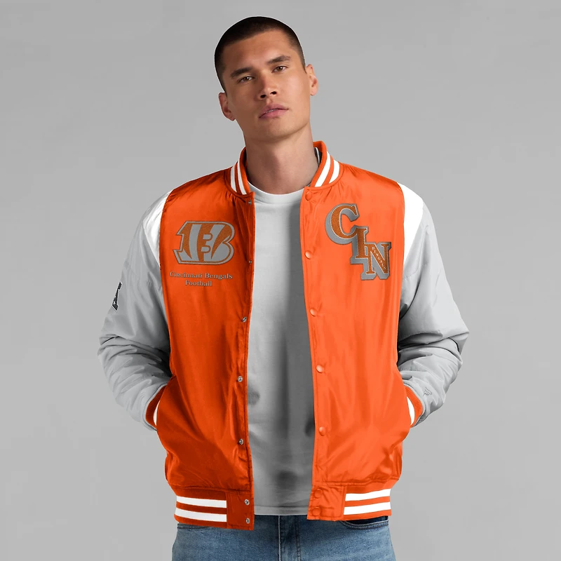 Veste unisexe à boutons-pression orange Cincinnati Bengals Elements Elite Fanatics
