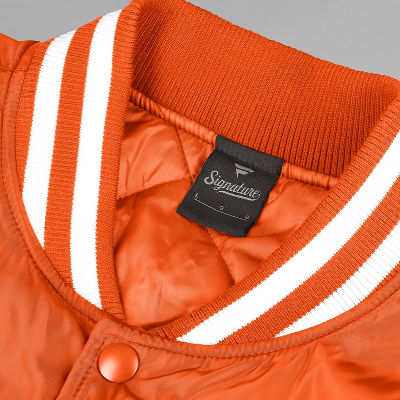 Veste unisexe à boutons-pression orange Cincinnati Bengals Elements Elite Fanatics