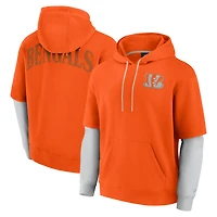 Unisex Fanatics  Gray Cincinnati Bengals Sleek Elements Pullover Hoodie