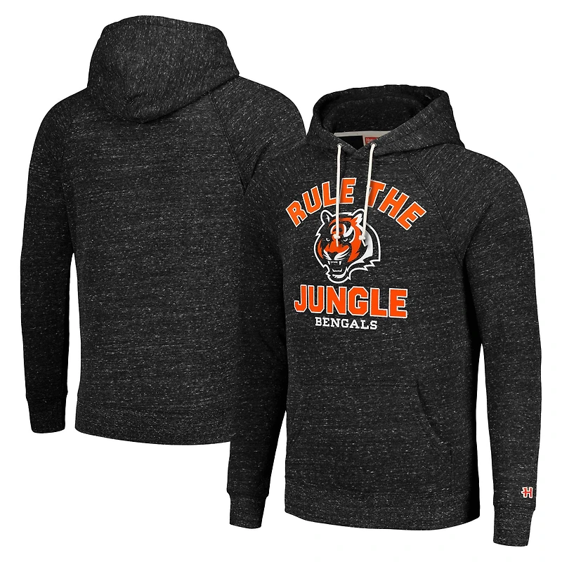 Unisex Homage Charcoal Cincinnati Bengals Hyperlocal Raglan Pullover Hoodie