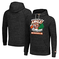 Sweat à capuche unisexe Hommage Charcoal Cincinnati Bengals Hyperlocal Raglan