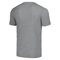 Unisex Homage Joe Burrow Gray Cincinnati Bengals Caricature Player Tri-Blend T-Shirt