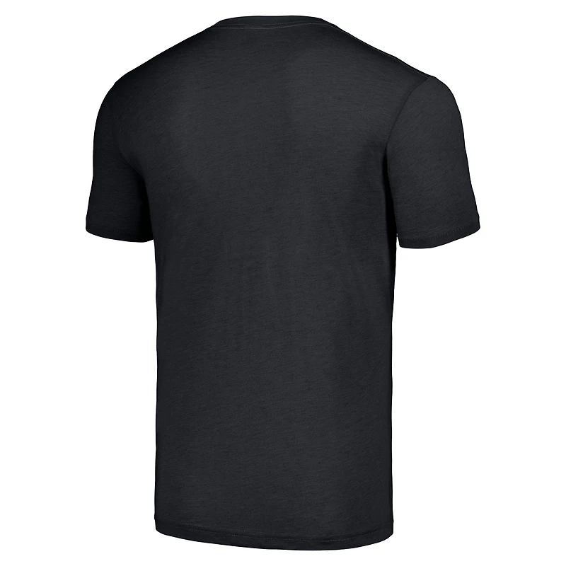 T-shirt unisexe hommage Joe Burrow, charbon chiné, joueur de blitz NFL Cincinnati Bengals, tri-blend