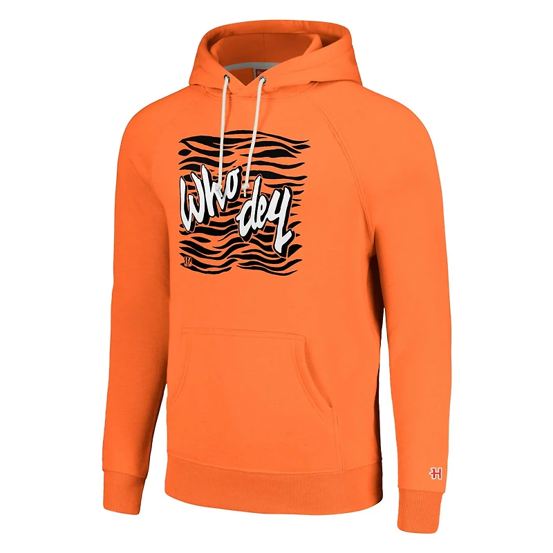 Unisex Homage  Charcoal Cincinnati Bengals Hyperlocal Raglan Pullover Hoodie