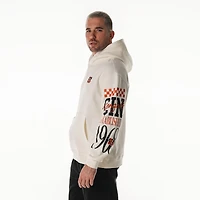 Sweat à capuche unisexe en polaire manches graphiques superposées, couleur crème, des Bengals de Cincinnati The Wild Collective