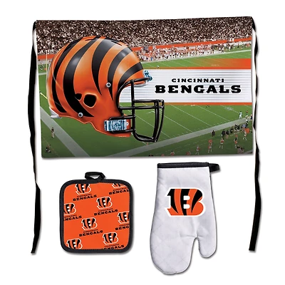 WinCraft Cincinnati Bengals Ensemble de barbecue 3 pièces