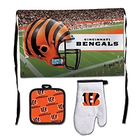 WinCraft Cincinnati Bengals Ensemble de barbecue 3 pièces