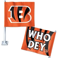 Drapeau de voiture à slogan double face WinCraft Cincinnati Bengals