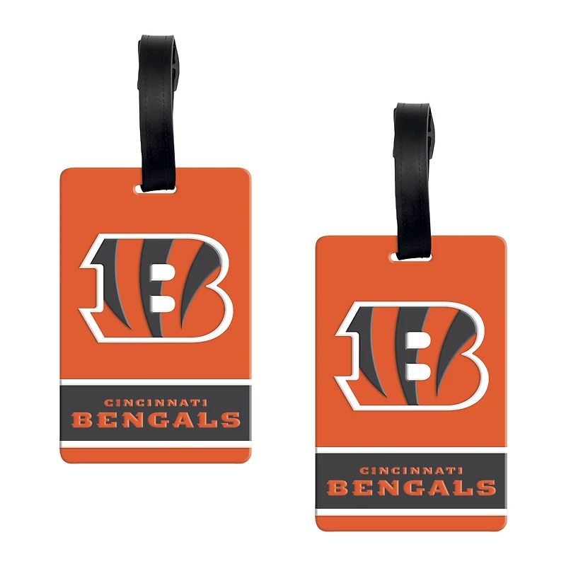 Lot de 2 étiquettes de bagage WinCraft Cincinnati Bengals