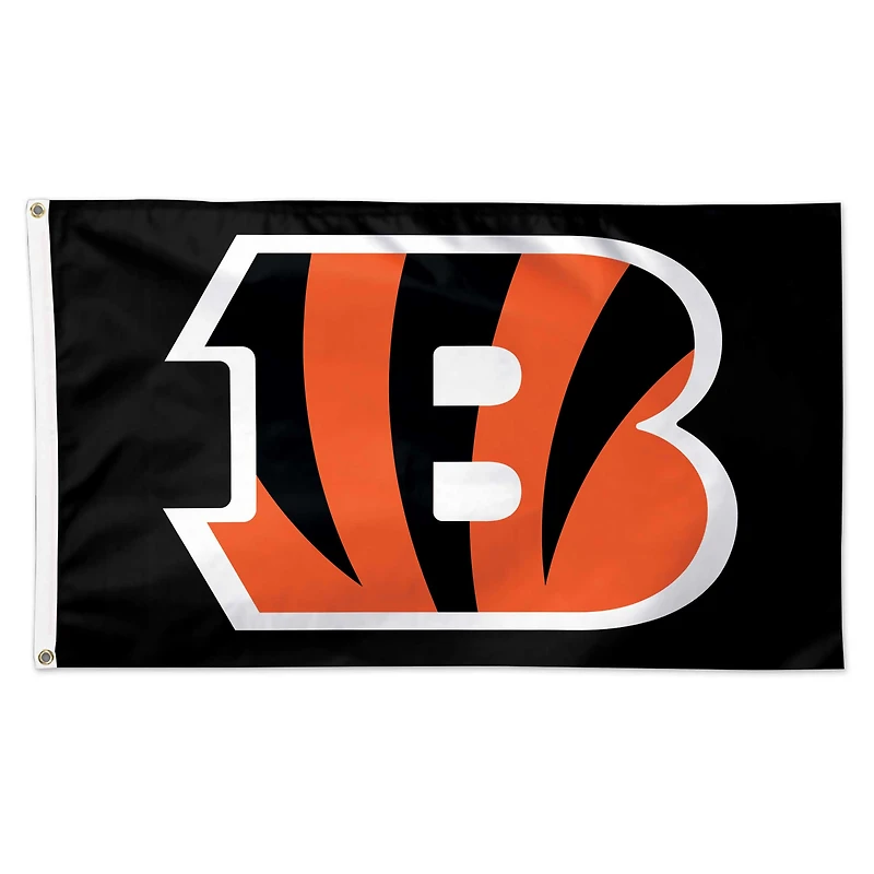Drapeau de luxe WinCraft Cincinnati Bengals à une face, 91 x 152 cm