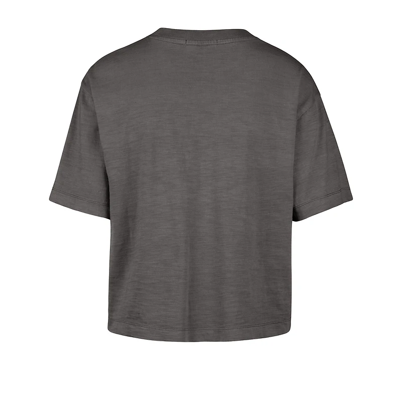 Women's '47 Charcoal Cincinnati Bengals Cropped Mindi Slub T-Shirt
