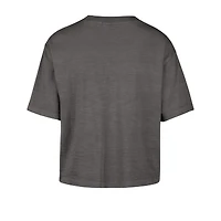 Women's '47  Charcoal Cincinnati Bengals Cropped Mindi Slub T-Shirt