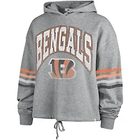 Sweat à capuche '47 Heather Grey Cincinnati Bengals Upland Bennett pour femmes