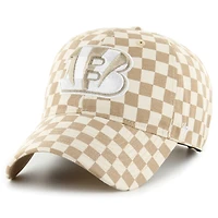 Casquette réglable '47 Tan Cincinnati Bengals Vibe Check Clean Up pour femmes