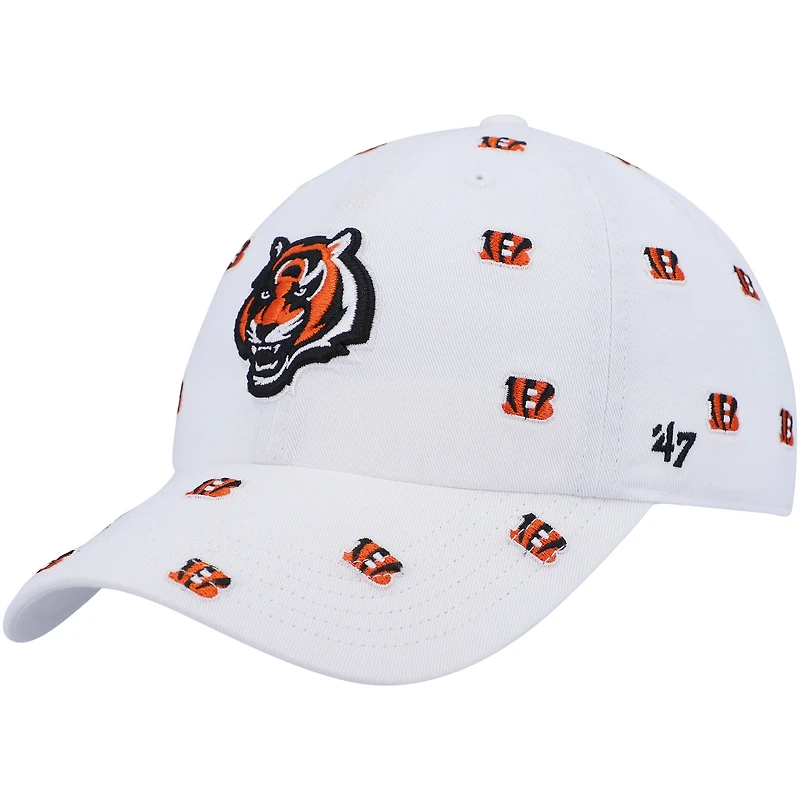 Women's '47 Cincinnati Bengals Confetti Clean Up Adjustable Hat