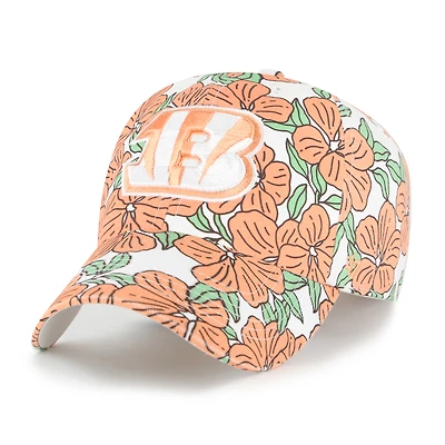 Casquette ajustable blanche Cincinnati Bengals Florentina Clean Up '47 pour femme