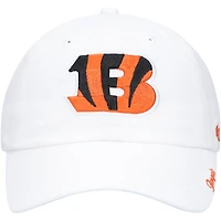 Women's '47 White Cincinnati Bengals Team Miata Clean Up Adjustable Hat