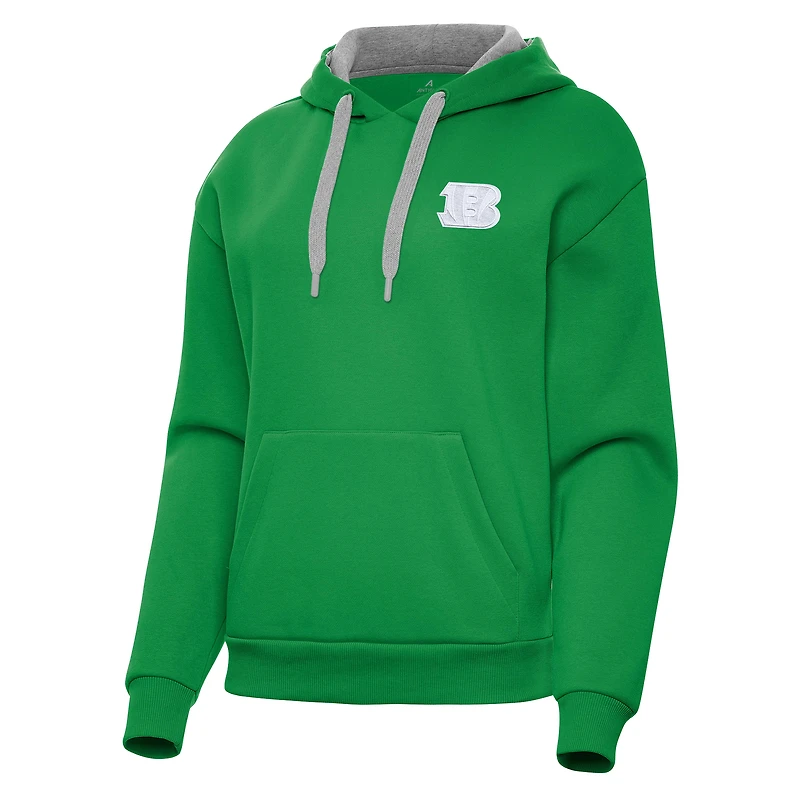 Sweat à capuche vert Kelly pour femme des Bengals de Cincinnati, motif victoire la Saint-Patrick