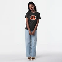 Women's Champion  Black Cincinnati Bengals Logo T-Shirt