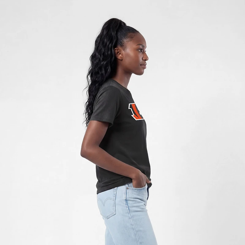 Women's Champion Black Cincinnati Bengals Logo T-Shirt