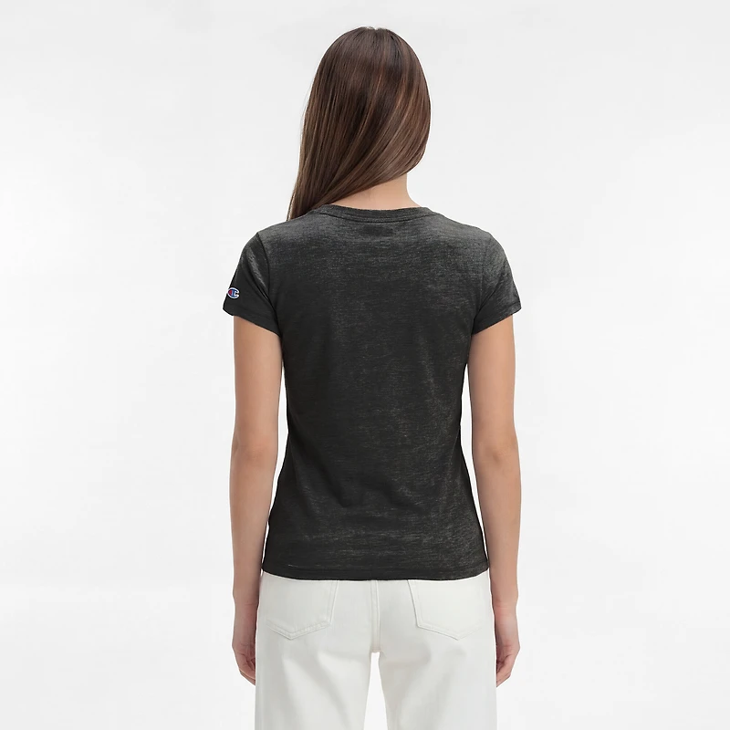 Women's Champion Black Cincinnati Bengals Triumph Tri-Blend V-Neck T-Shirt