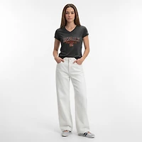 T-shirt à col en V Champion Black Cincinnati Bengals Triumph pour femmes