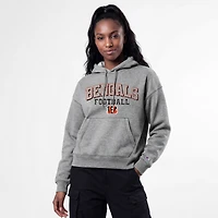 Sweat à capuche Champion Tri-Blend gris pour femme, modèle Triumph des Bengals de Cincinnati