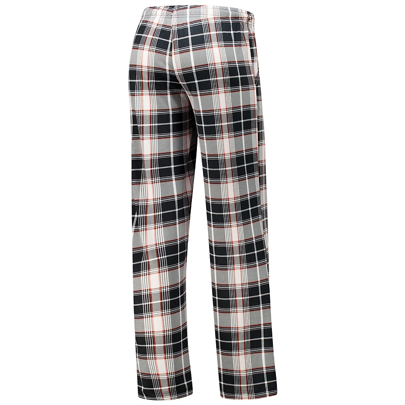 Pantalon en tricot à carreaux Ashford noir/orange Cincinnati Bengals Concepts Sport pour femme