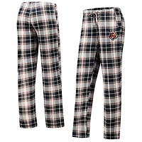 Pantalon en tricot à carreaux Ashford noir/orange Cincinnati Bengals Concepts Sport pour femme