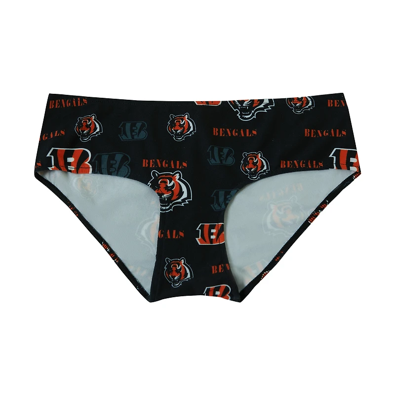 Culotte en tricot à imprimé mosaïque intégral Concepts Sport Black Cincinnati Bengals pour femme