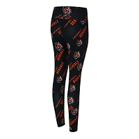 Leggings Concepts Sport noirs à imprimé mosaïque des Bengals de Cincinnati pour femme