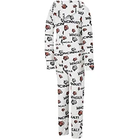 Concepts Sport Crème pour femmes Cincinnati Bengals Docket Sweat à capuche entièrement zippé Union Suit