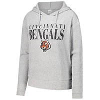 Women's Concepts Sport Gray Cincinnati Bengals Juniper Long Sleeve Hoodie Top & Shorts Set