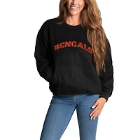 Sweat-shirt à bijoux en chenille noir Cuce pour femme des Bengals de Cincinnati