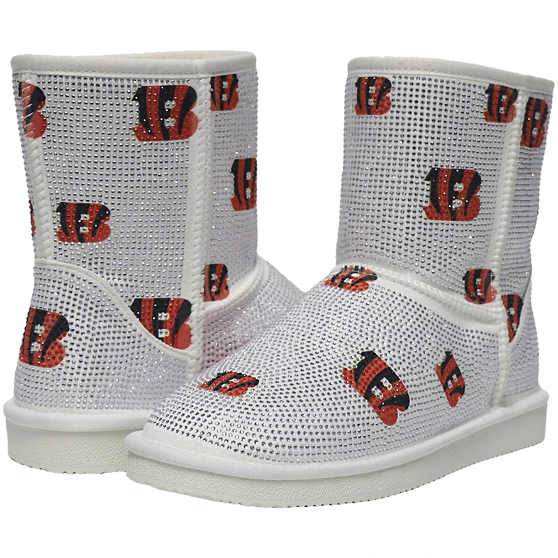 Women's Cuce Cincinnati Bengals Logo Pull on Ankle Boots
