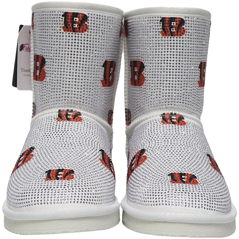 Women's Cuce  Cincinnati Bengals Logo Pull on Ankle Boots